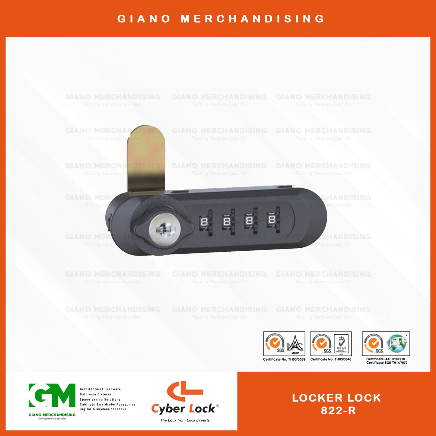 CyberLock Locker Lock 822-R