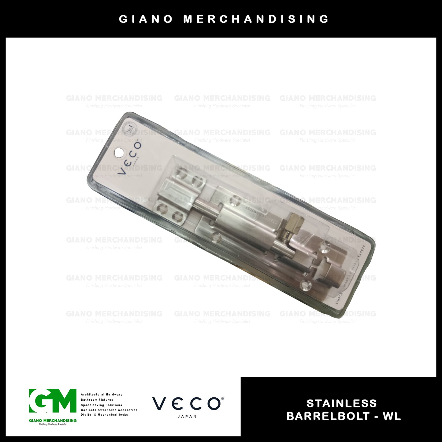 Veco Stainless Barrelbolt WL