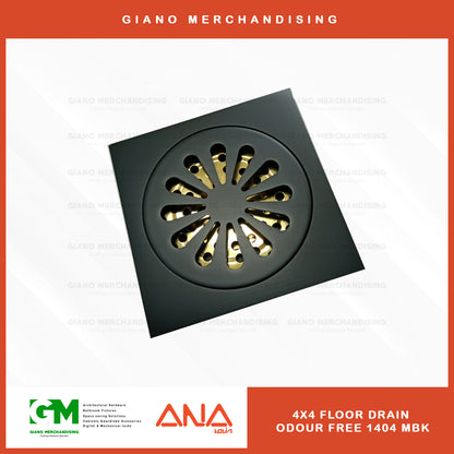 ANA Floor Drain Strainer 1404 MBK (4x4)