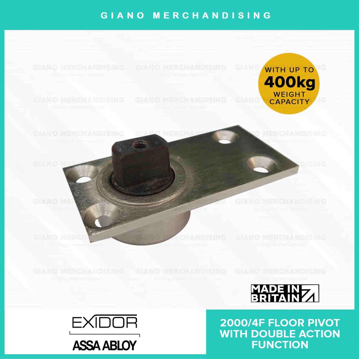 Exidor 2000/4F Floor Pivot Hinge with Double Action Function