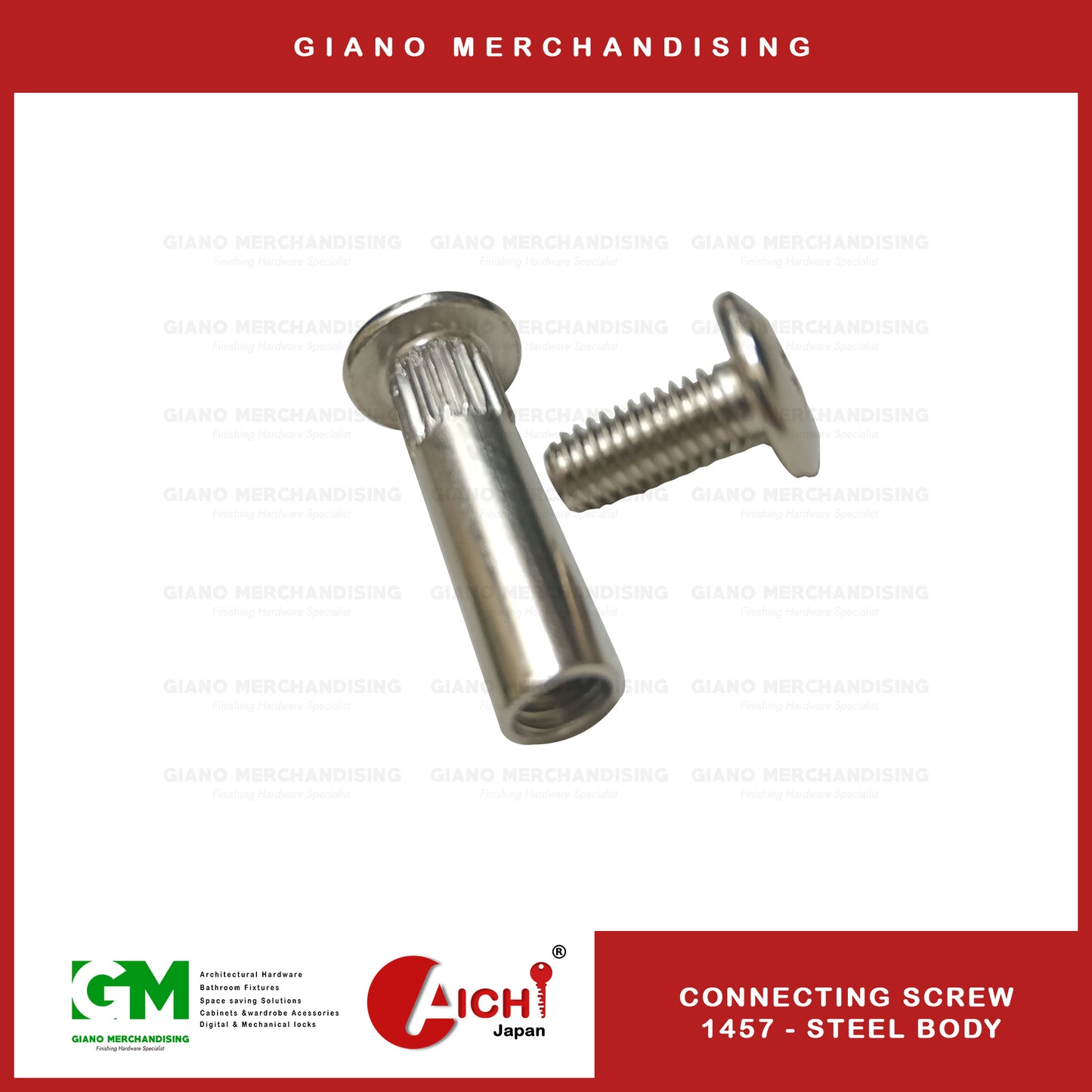 Connecting Screw 1457 Steel Body (100pcs/pack)