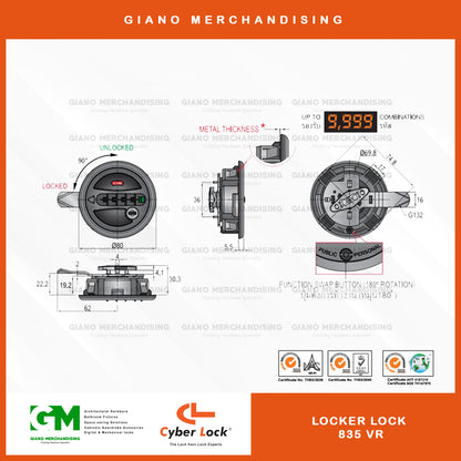 CyberLock Locker Lock 835 VR