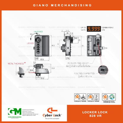 CyberLock Locker Lock 828 VR