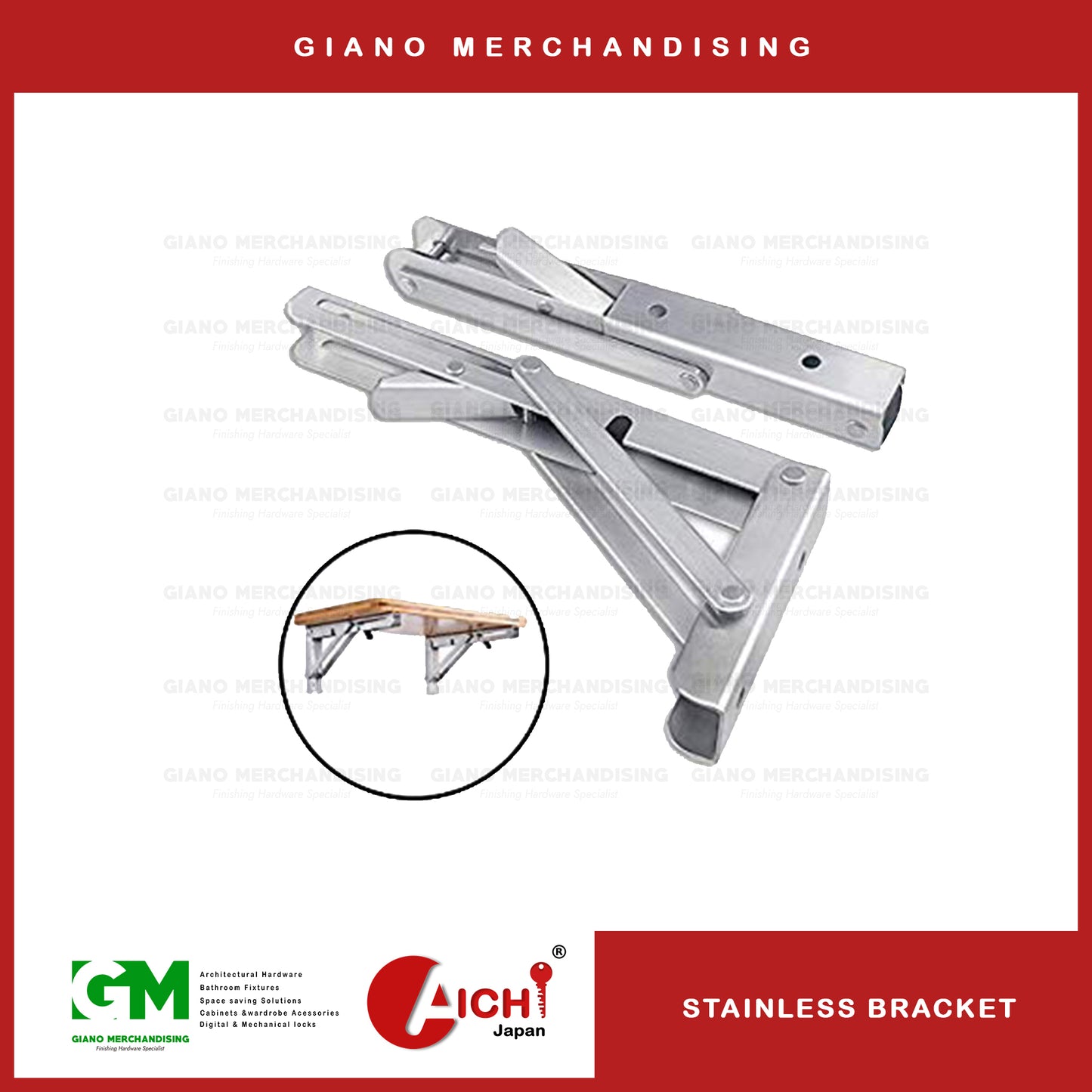 Folding Shelf Bracket 10"