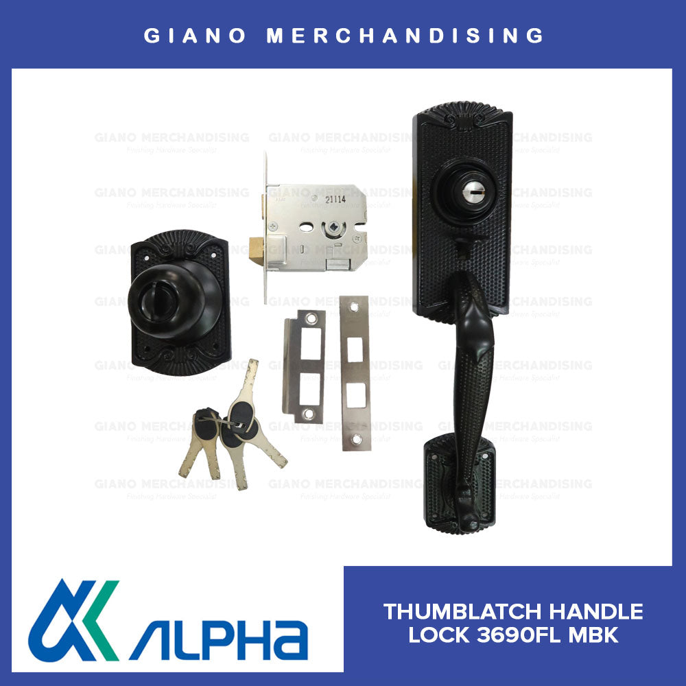 Alpha Entrance Thumb Latch Lockset 3690 FL