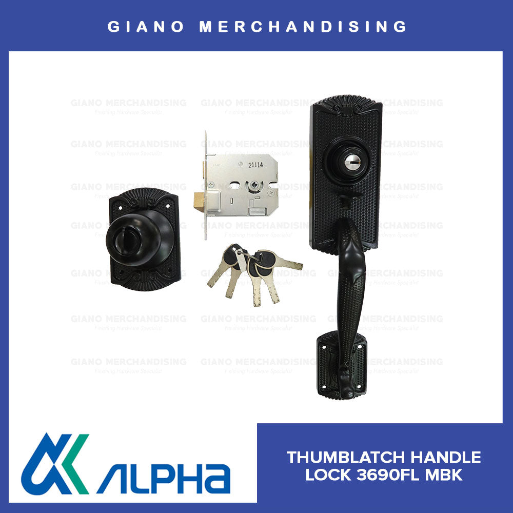 Alpha Entrance Thumb Latch Lockset 3690 FL