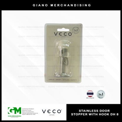 Veco Stainless Door Stopper with Hook DH 8