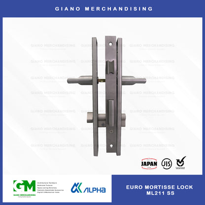 Alpha Euro Mortise Door Lock ML211