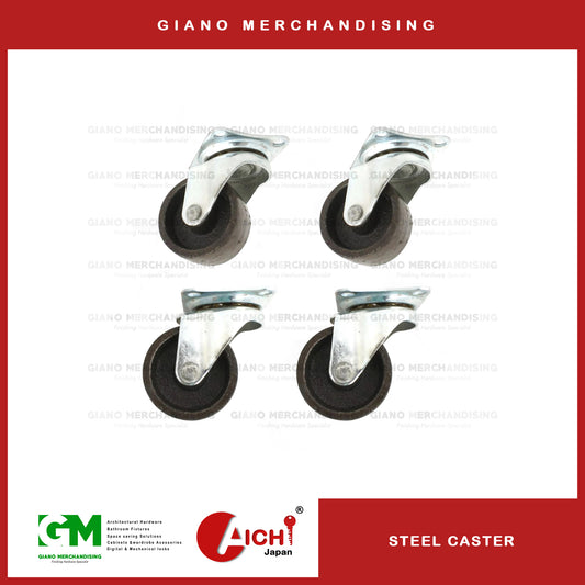 Steel Caster Wheel (4pcs)