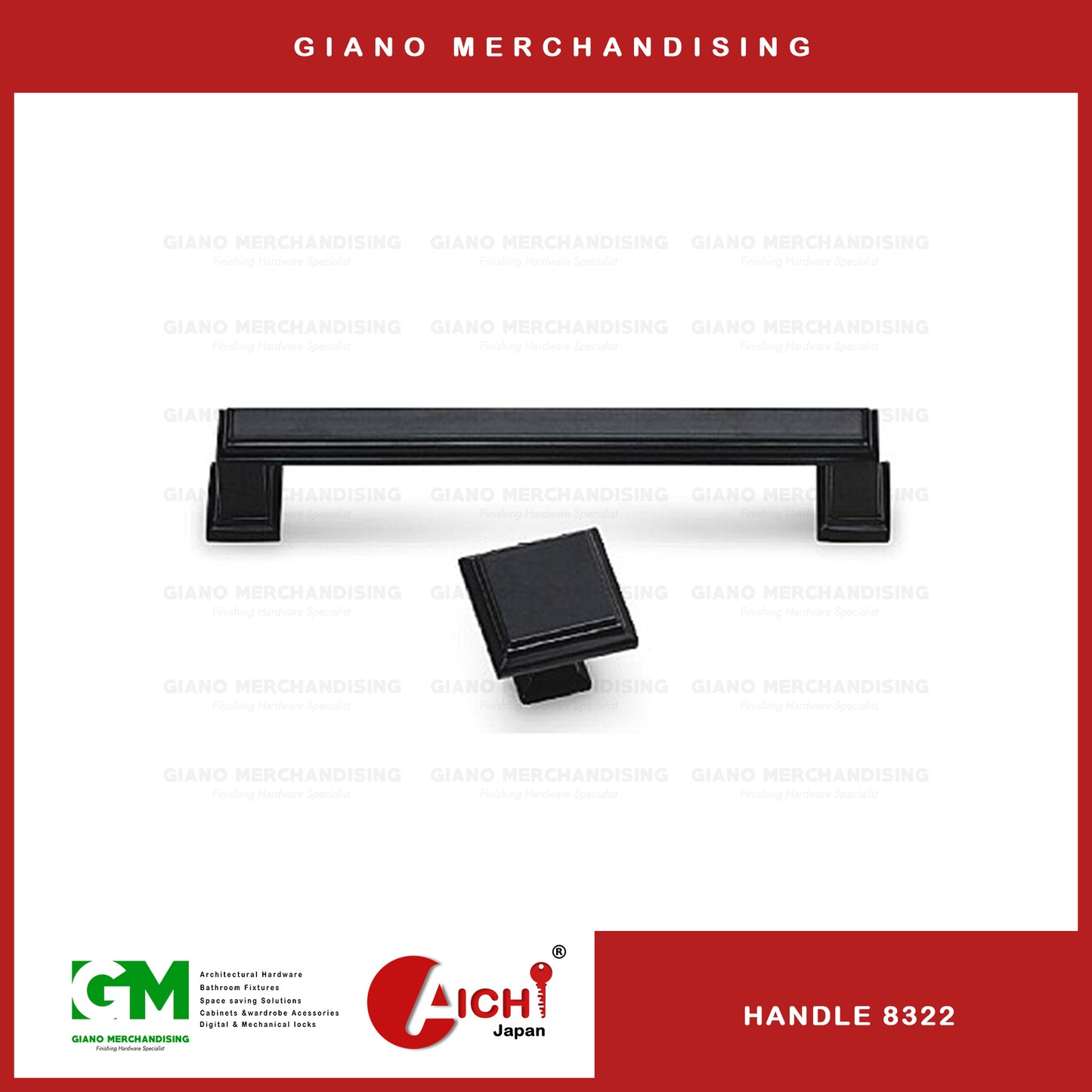 Cabinet Handle 8322 MBK