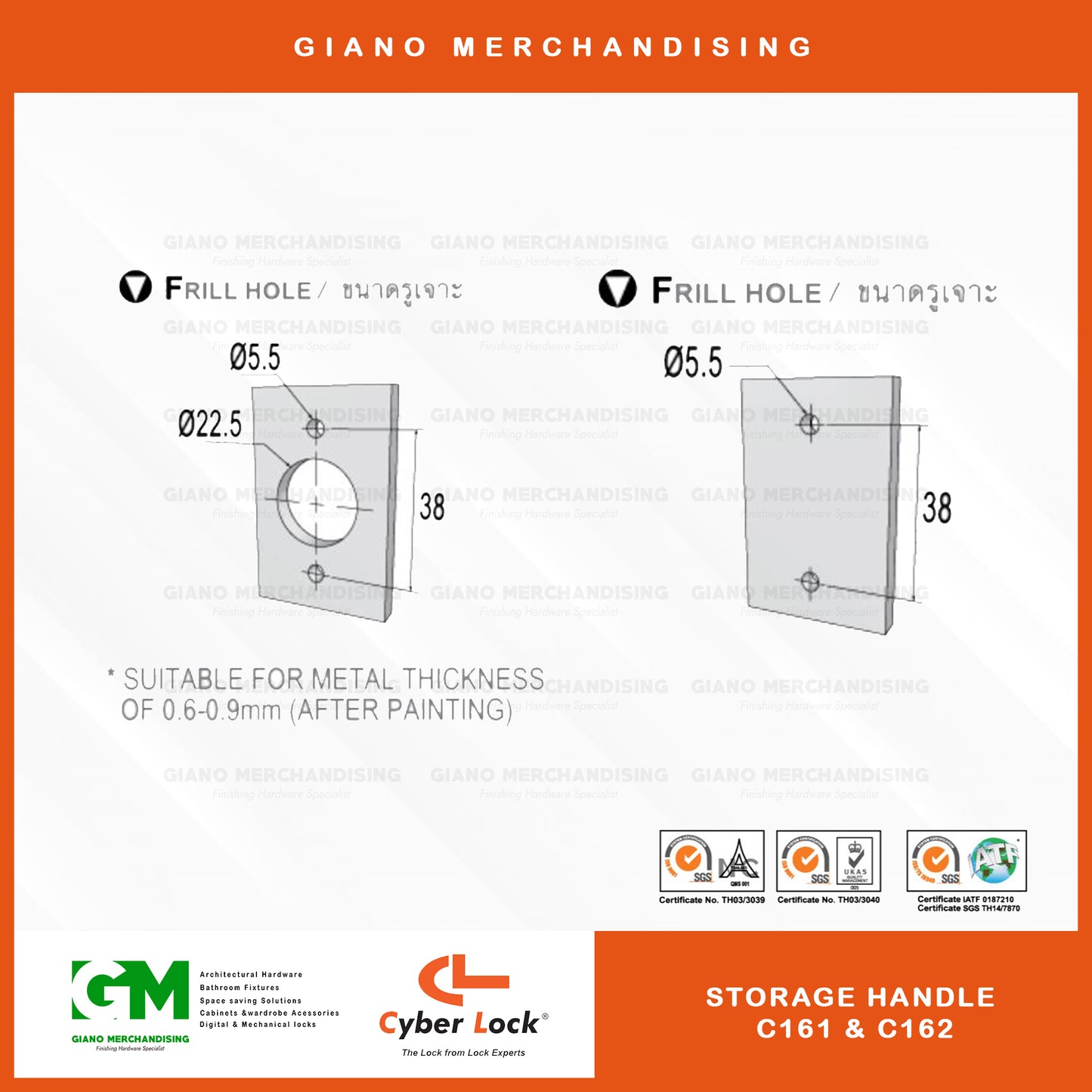 CyberLock Storage Handle C161 and C162