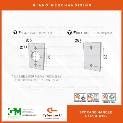 CyberLock Storage Handle C161 and C162