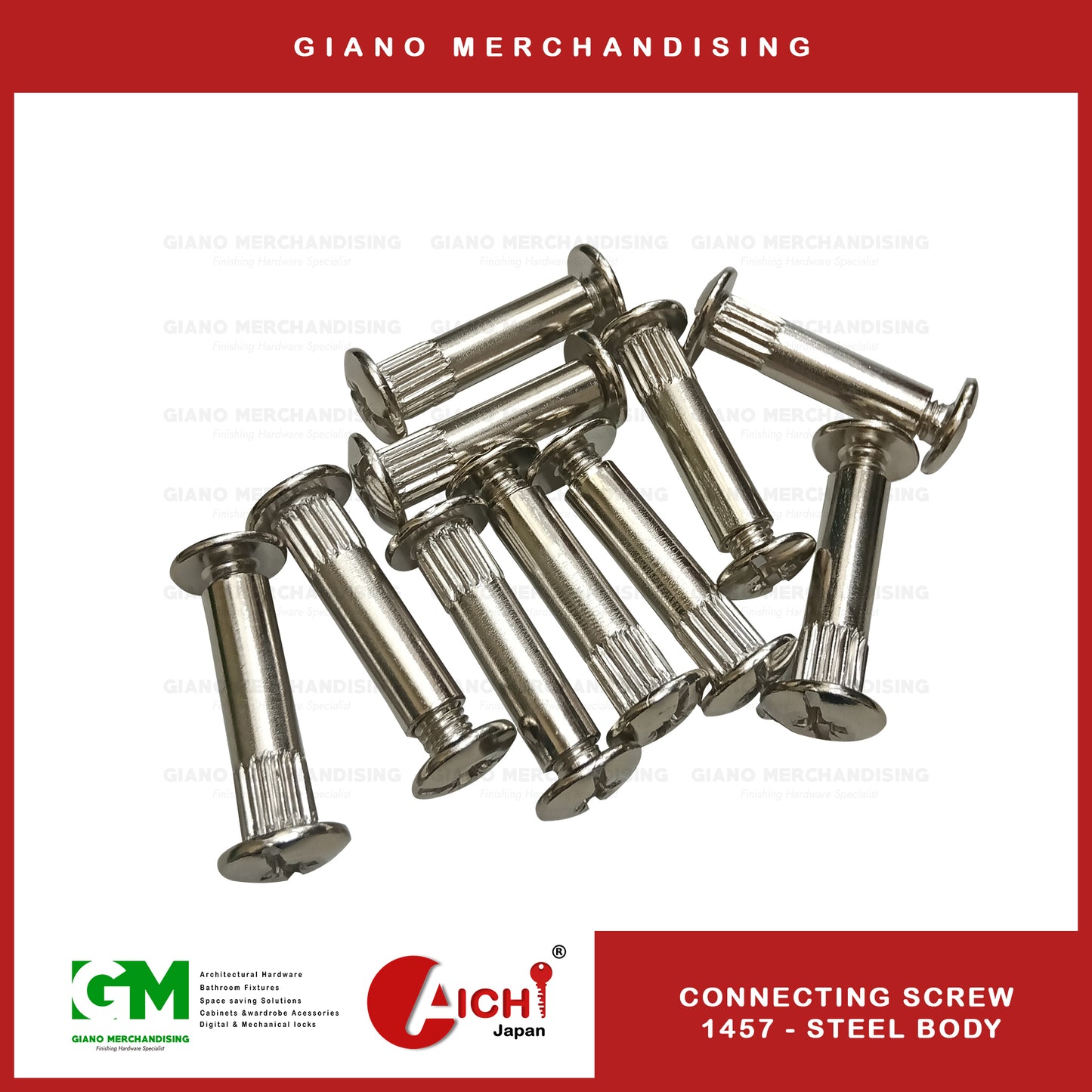 Connecting Screw 1457 Steel Body (100pcs/pack)