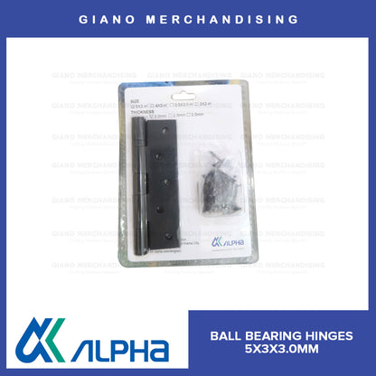 Alpha Ball Bearing Hinges (5x3x3.0mm) MBK