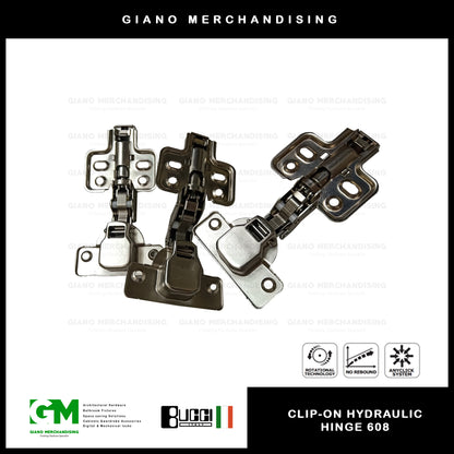 BUCCI Clip-On Hydraulic Concealed Hinge 608(2pcs/pack)