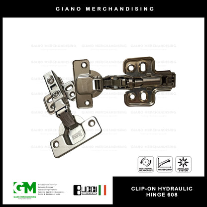 BUCCI Clip-On Hydraulic Concealed Hinge 608(2pcs/pack)