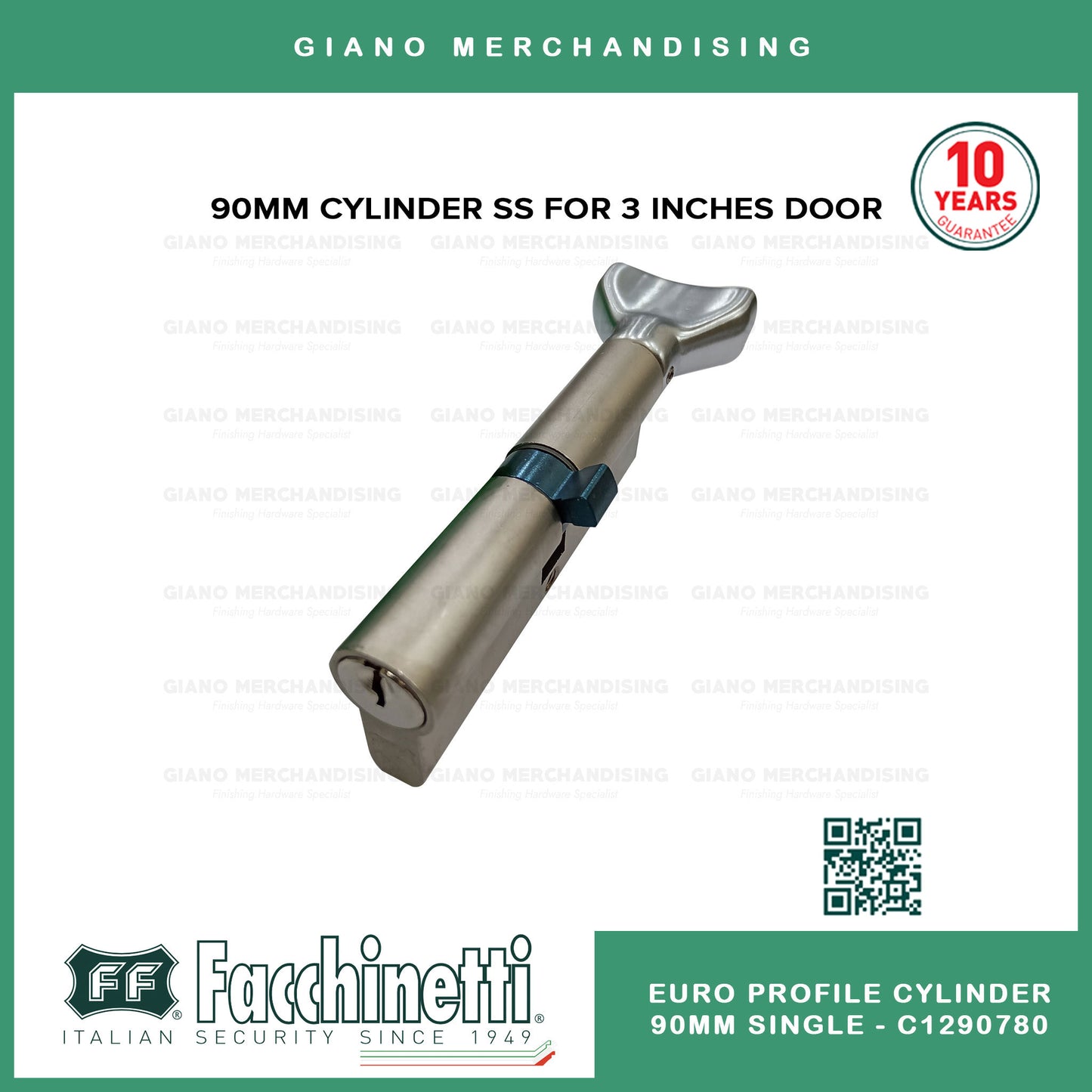 Facchinetti Euro Profile Cylinder (90mm)