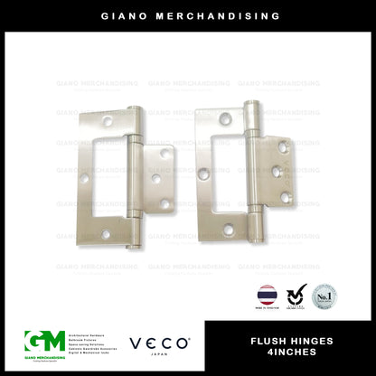 Veco Flush Hinge 4 Inches