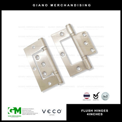 Veco Flush Hinge 4 Inches