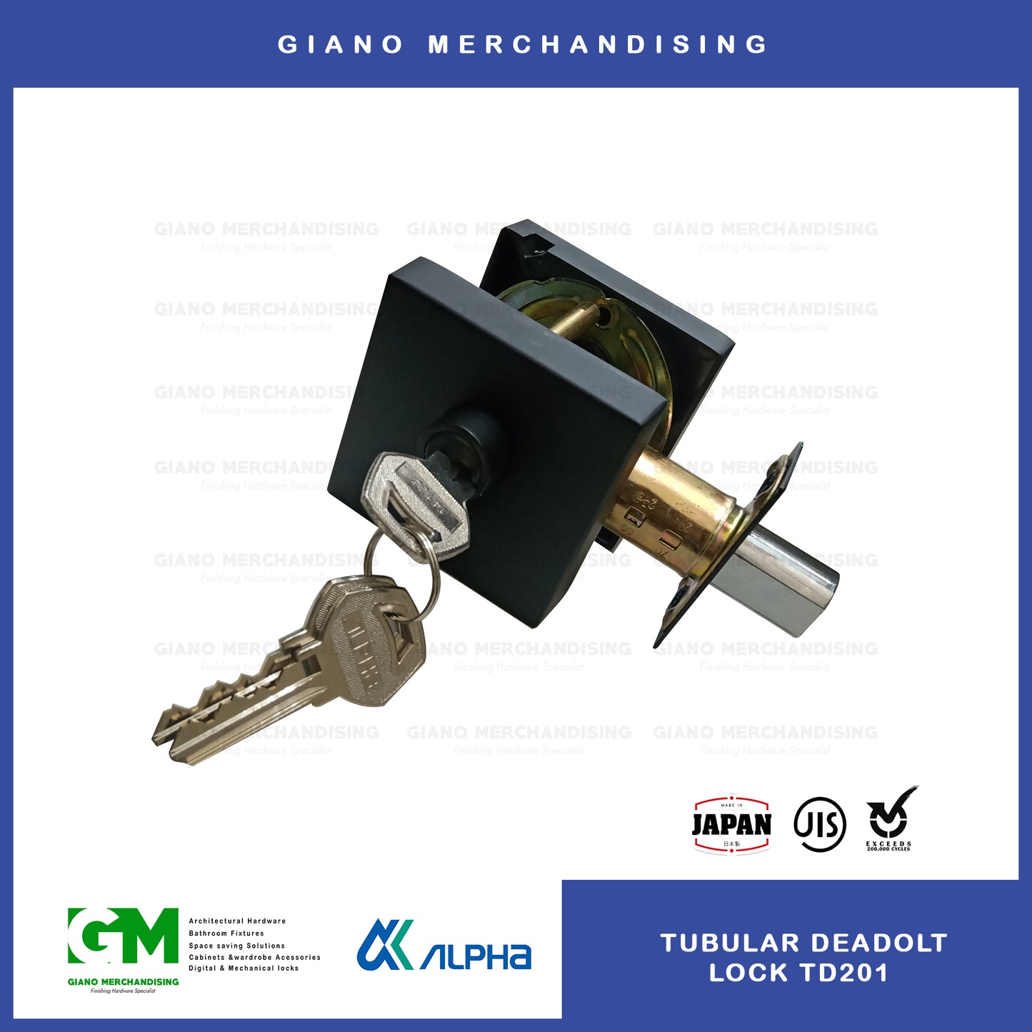 Alpha Tubular Deadbolt Lock TD201