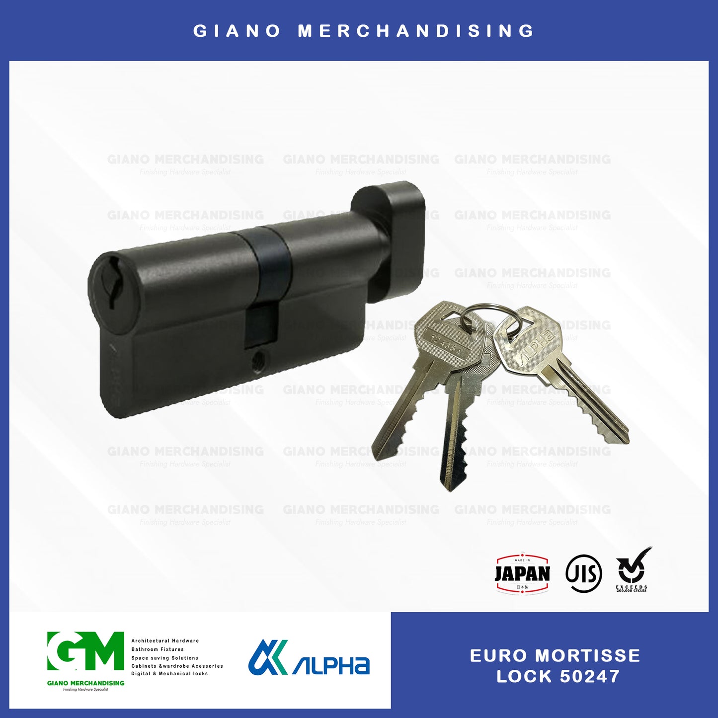 Alpha Euro Mortisse Door Lock 50247