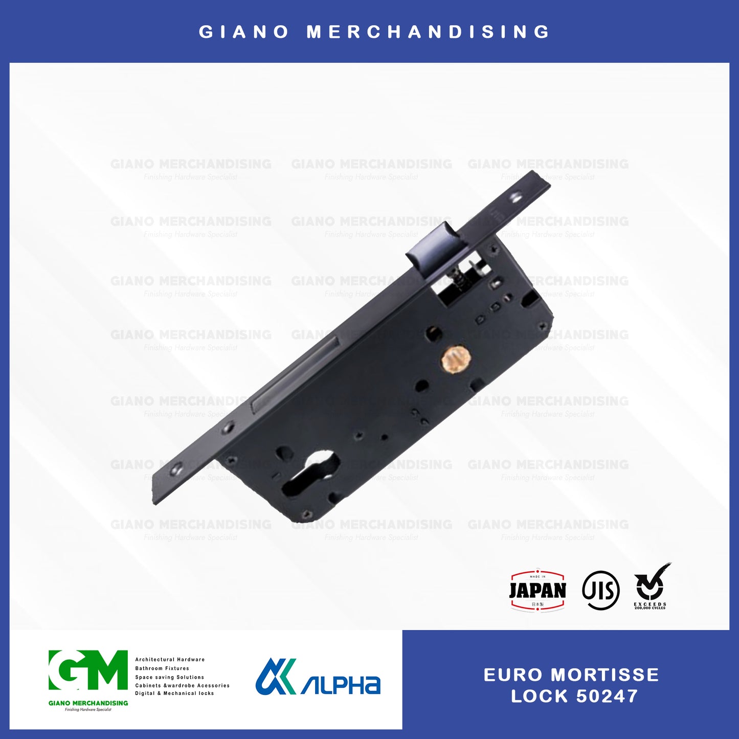 Alpha Euro Mortisse Door Lock 50247