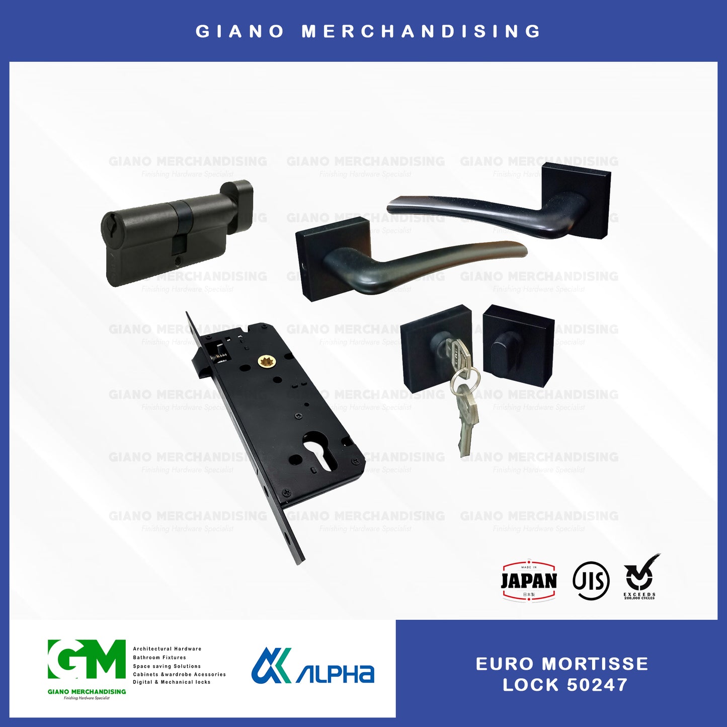 Alpha Euro Mortisse Door Lock 50247