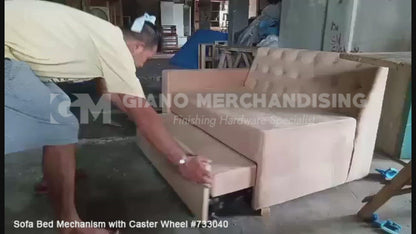 Sofa Bed Mechanism with Caster Wheel 733040